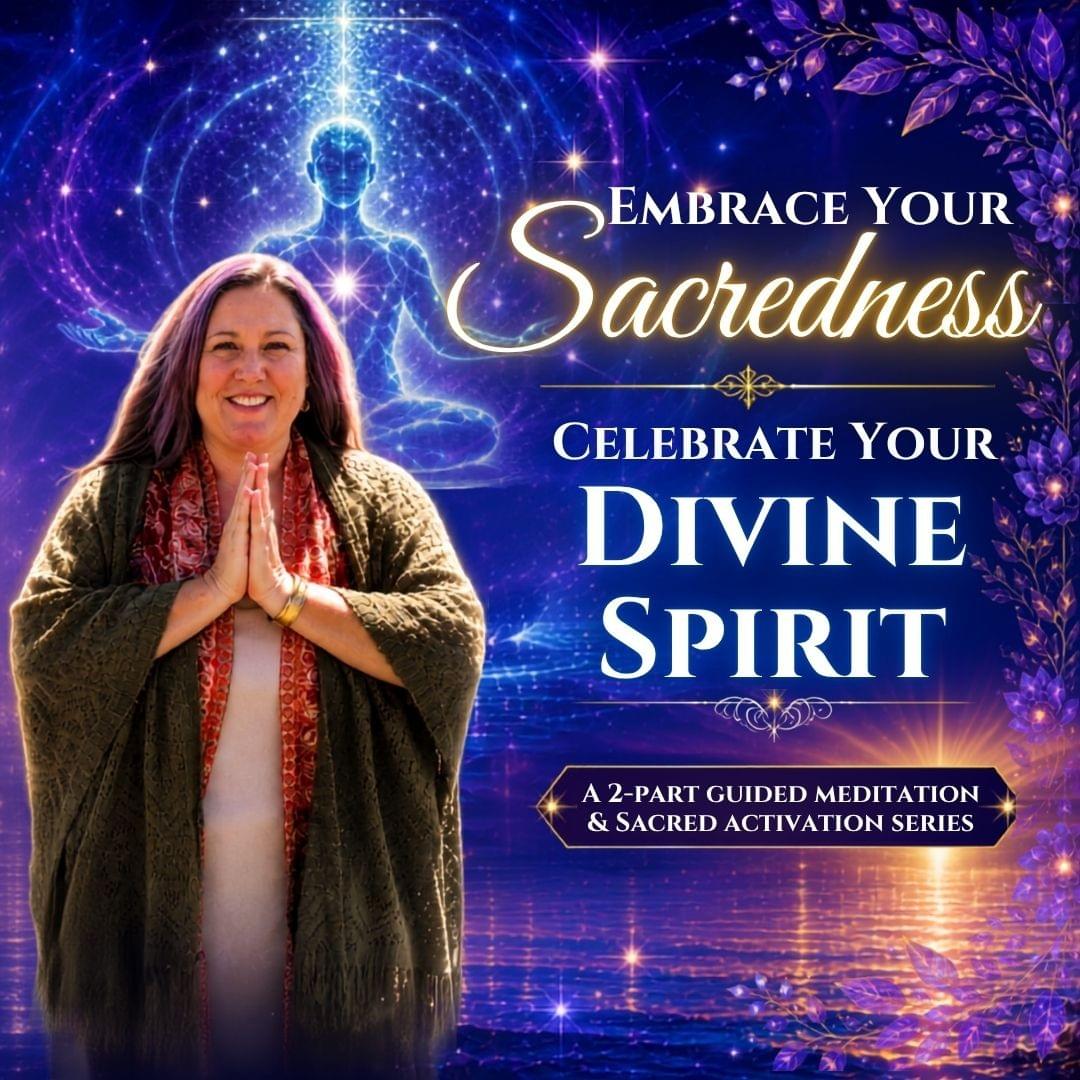 A sacred meditation and activation series offering by Natalie Viglione of Awakening Magick — Embrace Your Sacredness, a 2-part guided journey for cellular restoration and divine spirit reconnection. A sacred meditation and activation series offering by Natalie Viglione of Awakening Magick — Embrace Your Sacredness, a 2-part guided journey for cellular restoration and divine spirit reconnection.