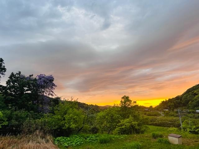 千葉の里山グランピング村 和心村の梅雨風景 千葉の里山グランピング村 和心村の梅雨風景