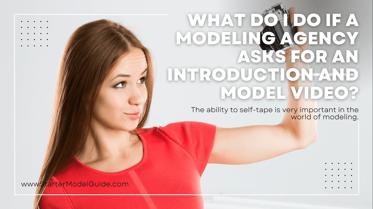 Model taking a self-tape selfie video Model taking a self-tape selfie video