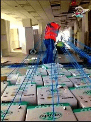 拉線工程-Cabling work 拉線工程-Cabling work