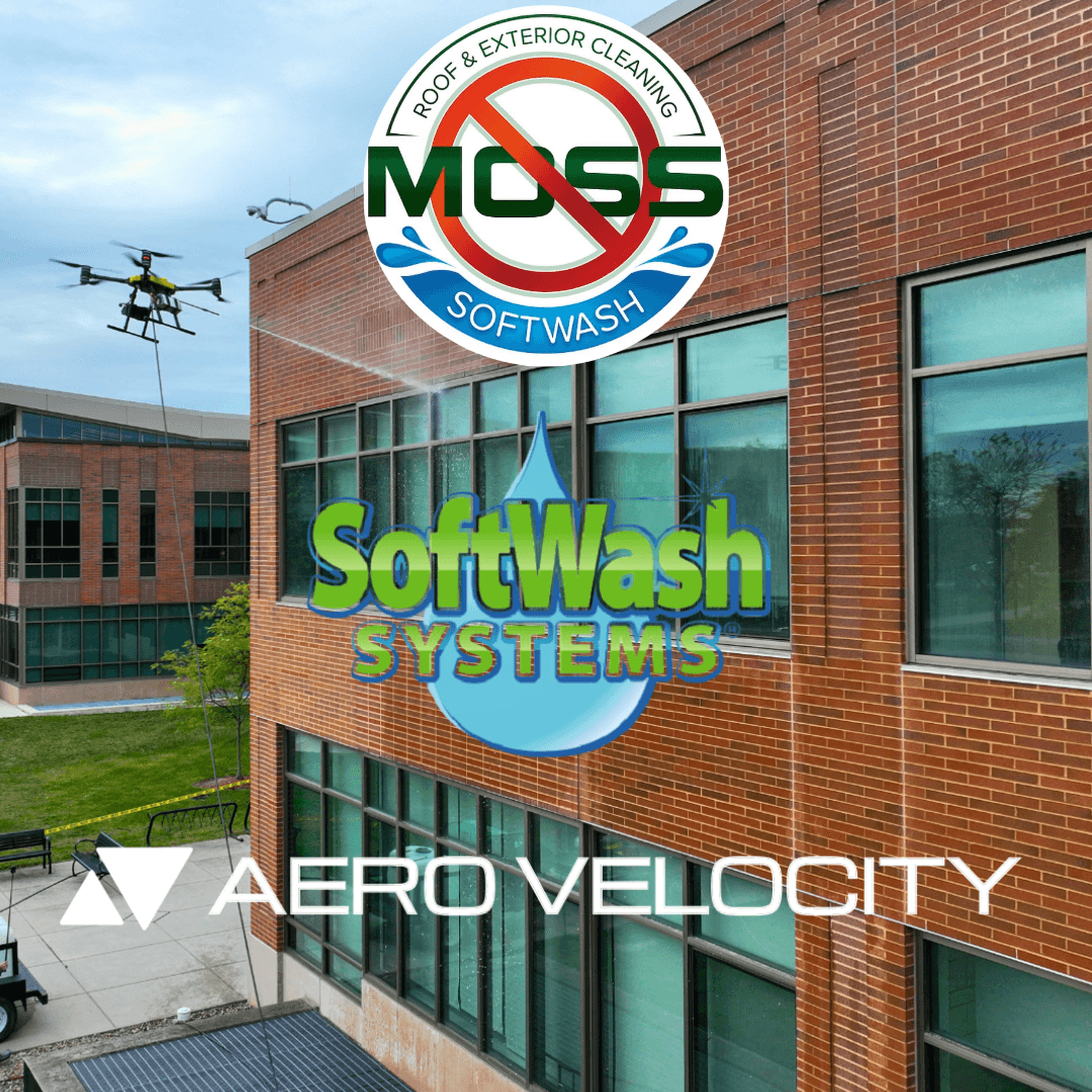 Drone No Moss Soft Wash Cleaning For Property management Drone No Moss Soft Wash Cleaning For Property management