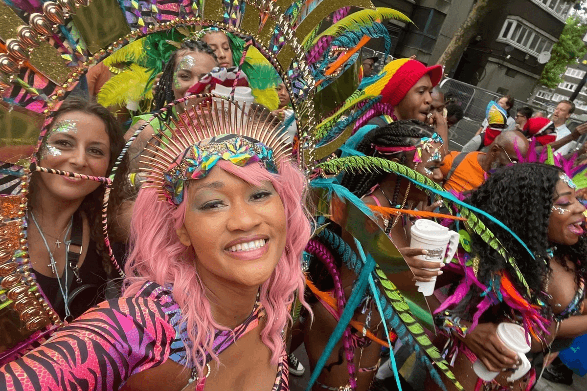 Cultures Uncovered Brit Thompson Caribbean Carnival Notting Hill feathers Cultures Uncovered Brit Thompson Caribbean Carnival Notting Hill feathers