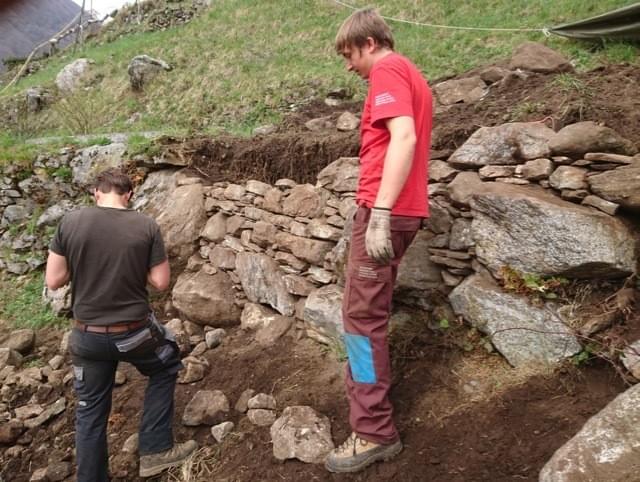 Trockenmauer Zivildienst Mergoscia Trockenmauer Zivildienst Mergoscia