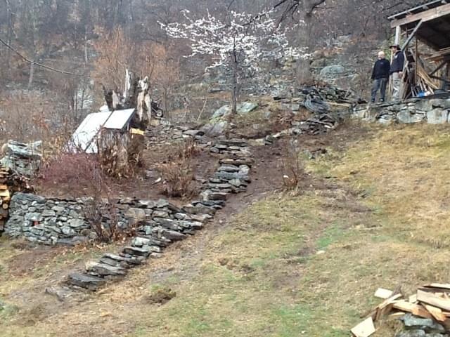 Trockenmauer Treppe Campo Cortoi Gneiss Mergoscia Trockenmauer Treppe Campo Cortoi Gneiss Mergoscia