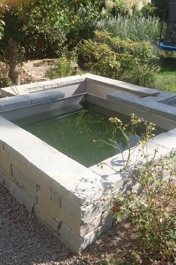 Trockenmauer Wasserbecken Sandstein Garten Zürich Trockenmauer Wasserbecken Sandstein Garten Zürich