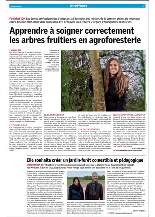 Un jardin-forêt comestible et pédagogique, article Terre et Nature, eos Un jardin-forêt comestible et pédagogique, article Terre et Nature, eos