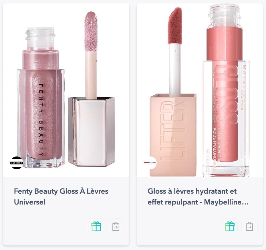 Fenty Beauty Gloss À Lèvres Universel, Gloss à lèvres hydratant et effet repulpant Maybelline New York  Fenty Beauty Gloss À Lèvres Universel, Gloss à lèvres hydratant et effet repulpant Maybelline New York