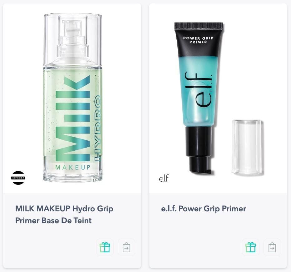 MILK MAKEUP Hydro Grip Primer Base De Teint, e.l.f. Power Grip Primer MILK MAKEUP Hydro Grip Primer Base De Teint, e.l.f. Power Grip Primer