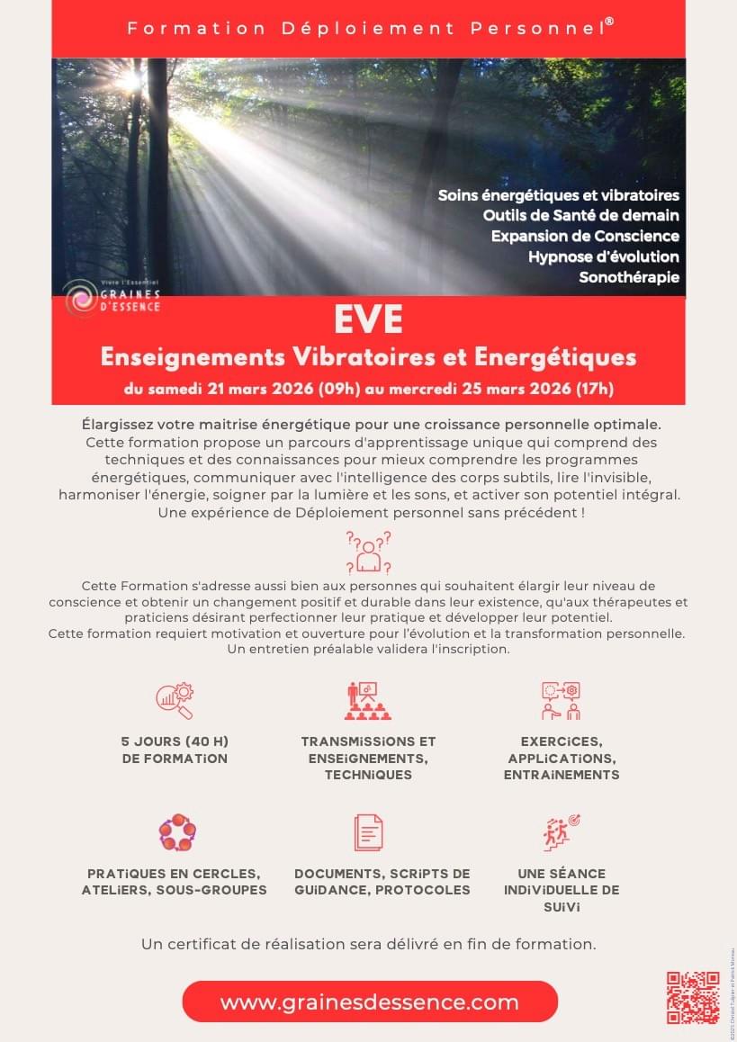 Formation EVE - du 21 au 25 mars 2026 - région des Yvelines