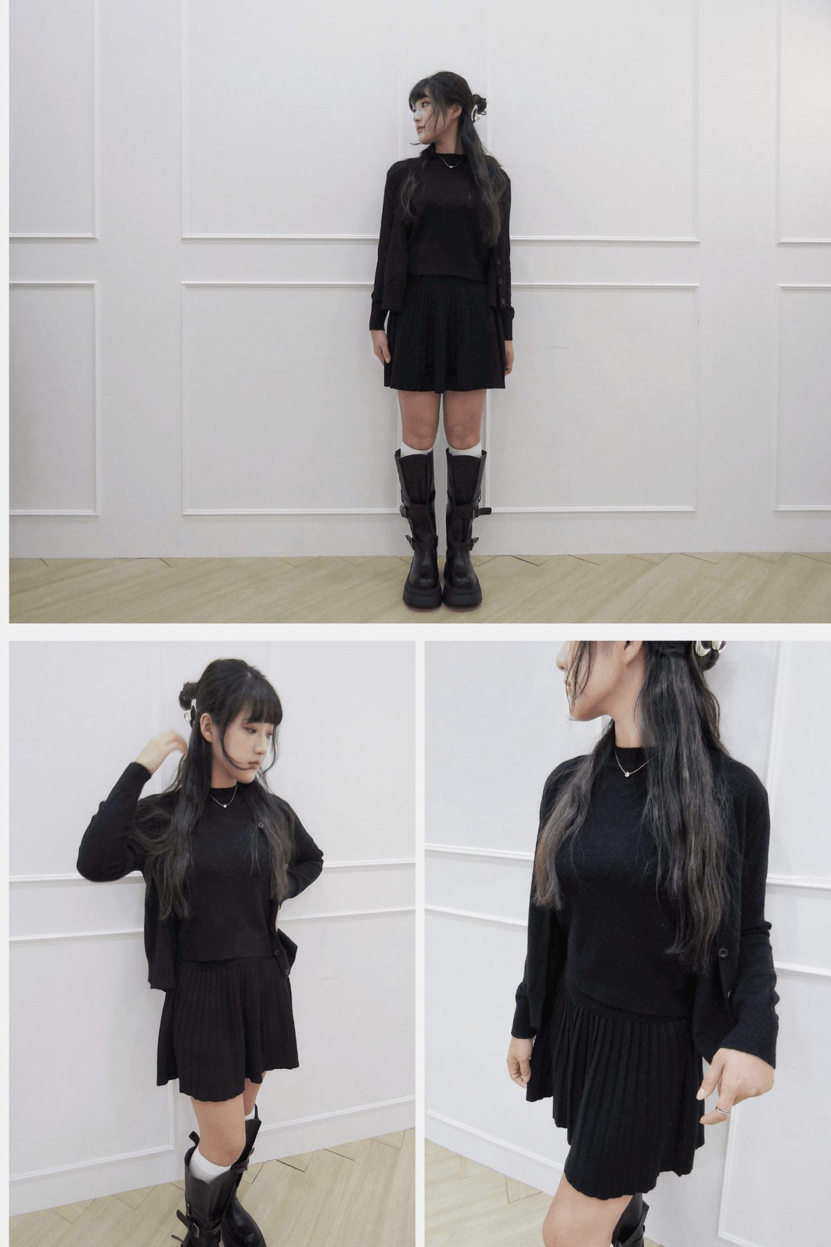 奶油學院針織套裝