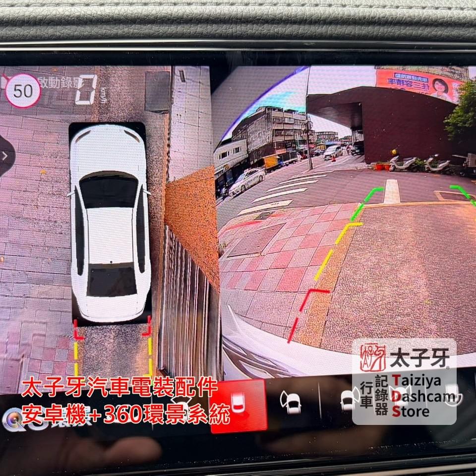新手駕駛停車輔助360環景示意 新手駕駛停車輔助360環景示意