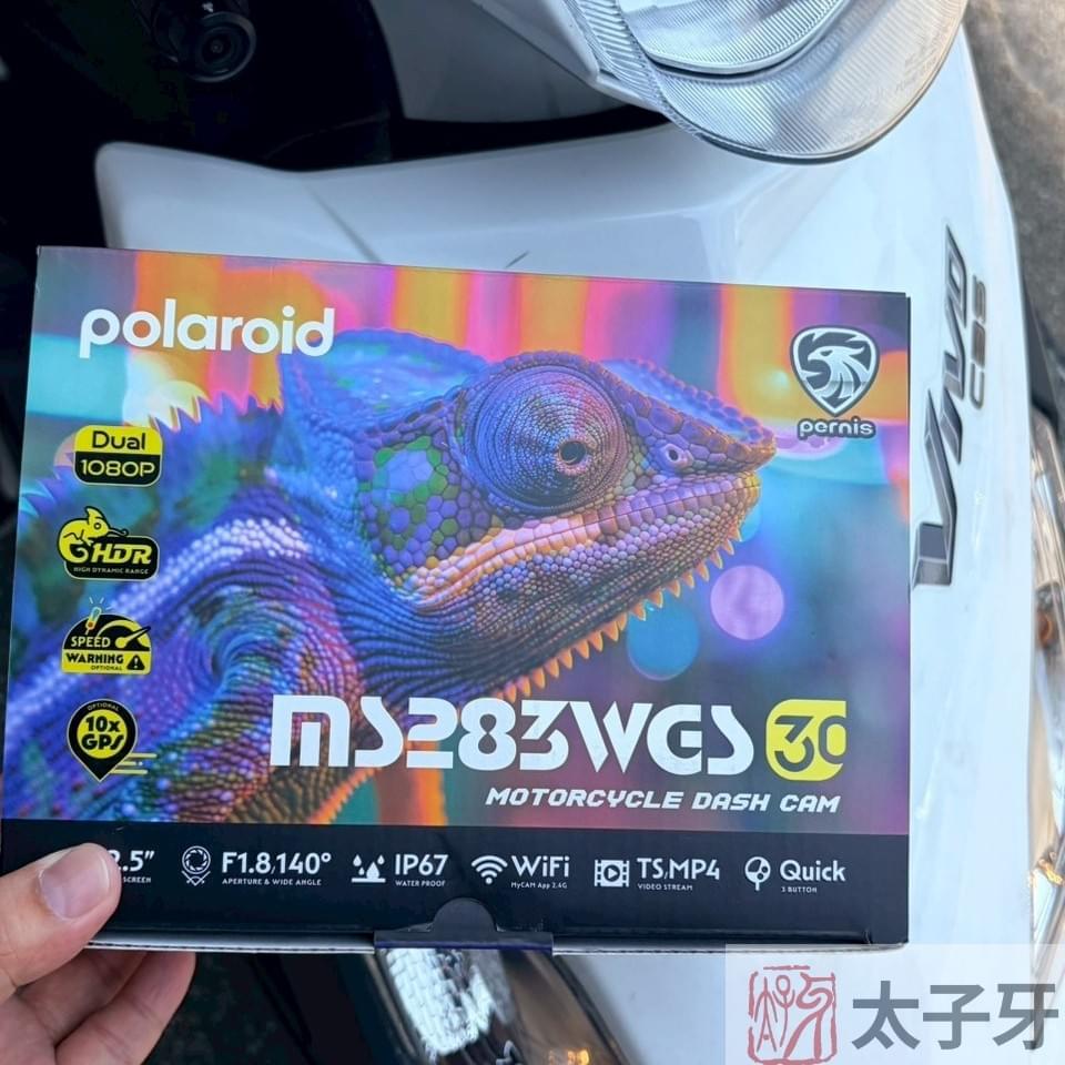 SYM VIVO 安裝 Polaroid MS283WGS 小蜂鷹前後雙錄 SYM VIVO 安裝 Polaroid MS283WGS 小蜂鷹前後雙錄