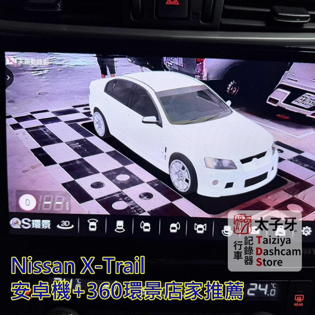 X‑Trail 360 環景鏡頭定位與角度調整示意 X‑Trail 360 環景鏡頭定位與角度調整示意