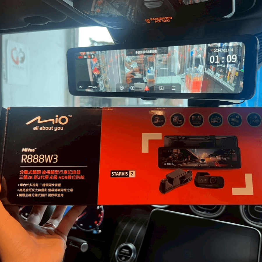 R888W3 車側鏡頭安裝示意圖 R888W3 車側鏡頭安裝示意圖