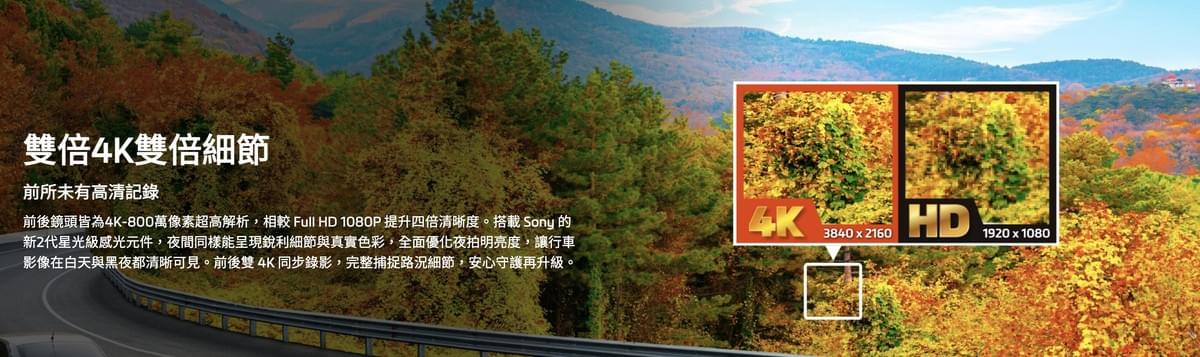 Mio MiVue R890WD 前後雙4K電子後視鏡行車記錄器|STARVIS 2夜視感光|11.26吋IPS觸控螢幕|GPS測速預警|WiFi OTA更新|前後分離式鏡頭