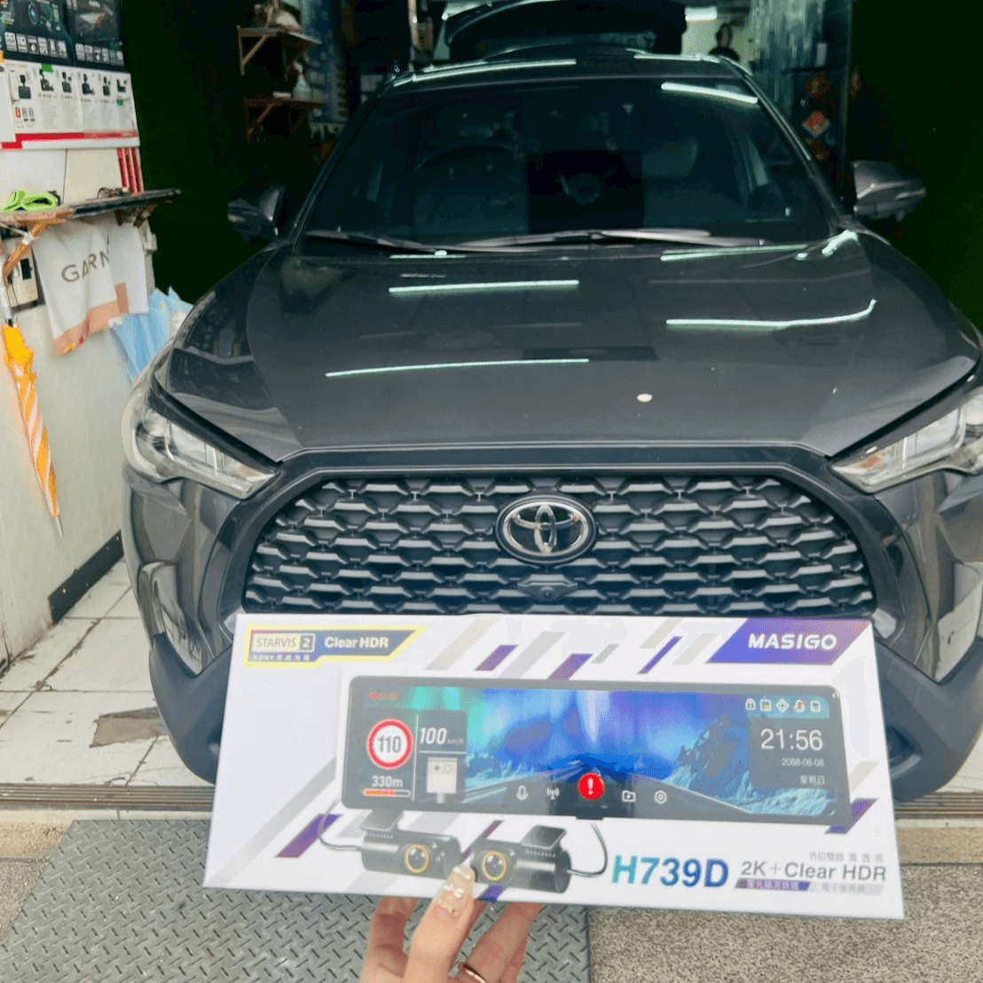 太子牙安裝H739D電子後照鏡 太子牙安裝H739D電子後照鏡
