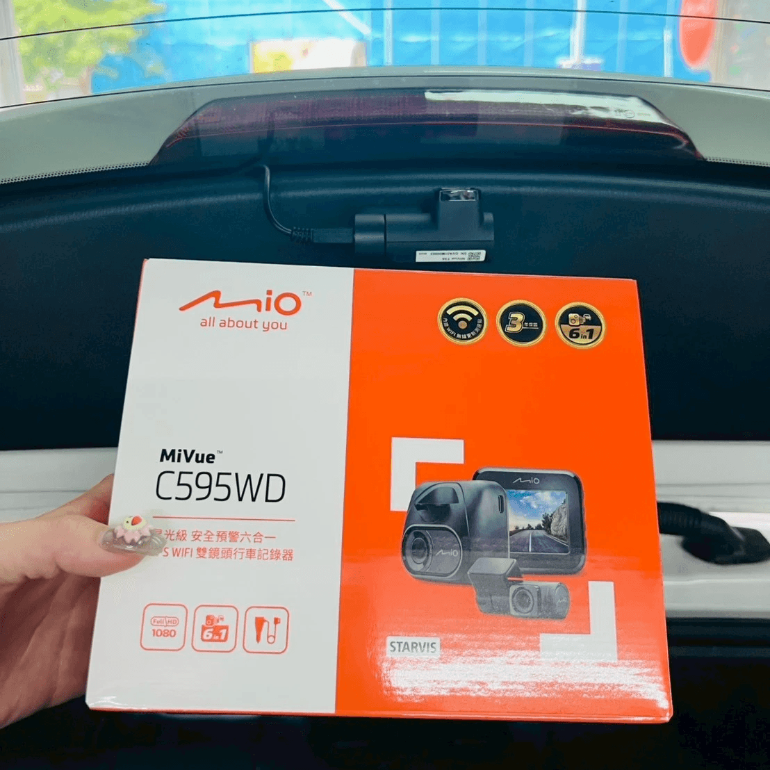 MIO C595WD 後鏡頭安裝完工照 MIO C595WD 後鏡頭安裝完工照