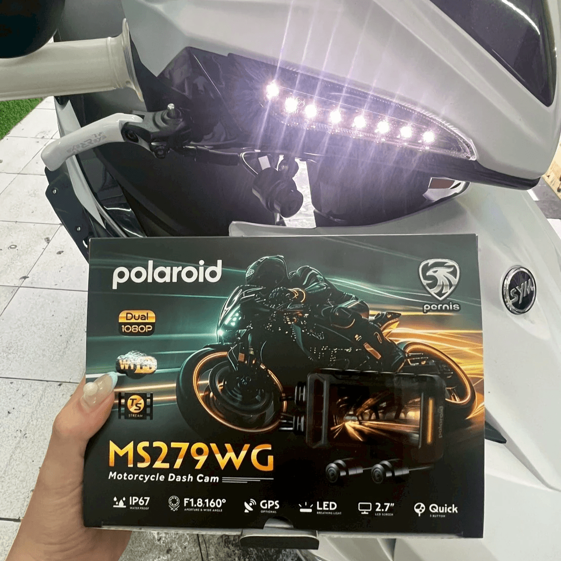 SL安裝MS279機車行車紀錄器實際照片 SL安裝MS279機車行車紀錄器實際照片
