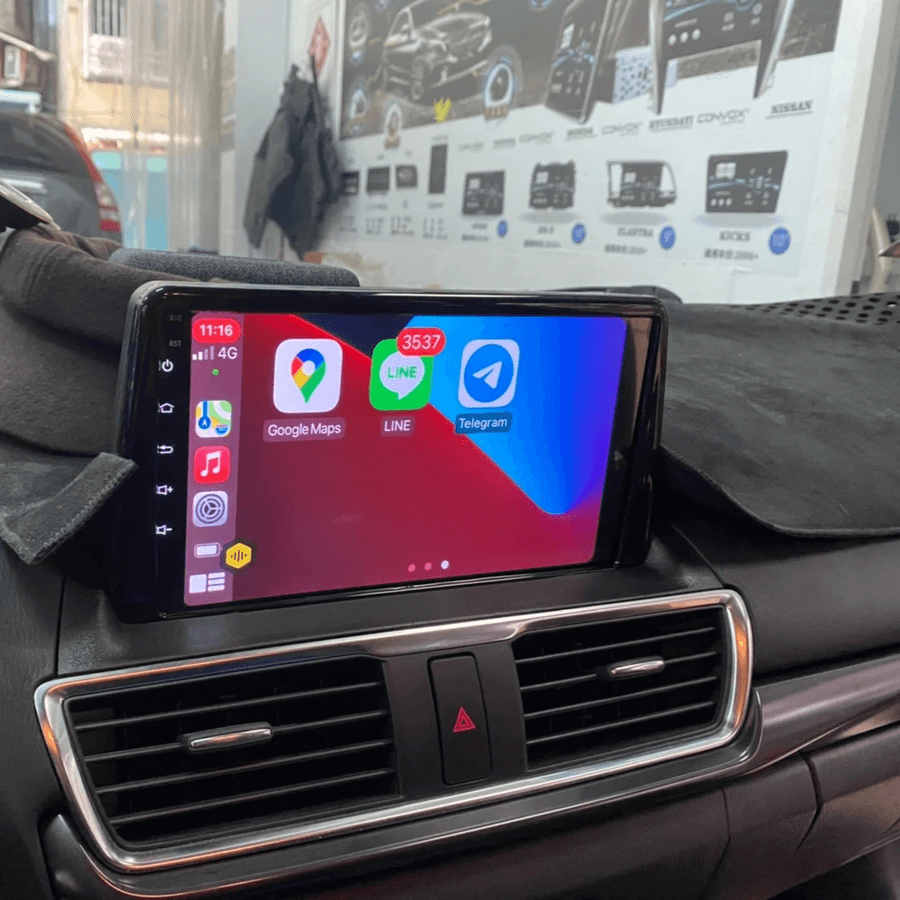 Mazda3 安卓車機顯示 CarPlay 導航畫面 Mazda3 安卓車機顯示 CarPlay 導航畫面
