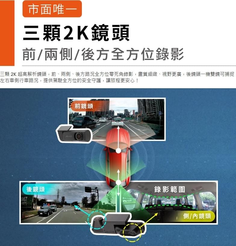 Mio R888W3 三鏡頭行車記錄器安裝展示 Mio R888W3 三鏡頭行車記錄器安裝展示