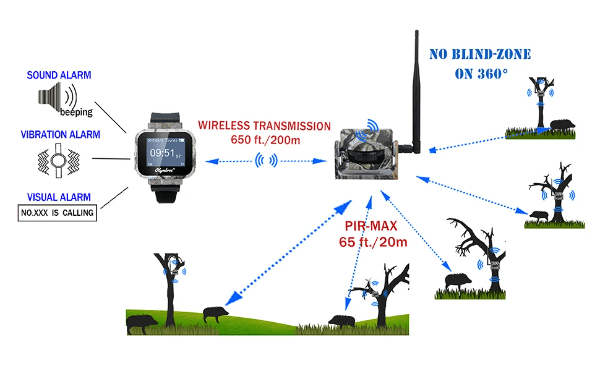 wide detecting range of hunting security system wide detecting range of hunting security system