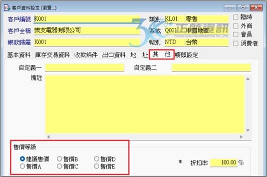 售價等級 售價等級