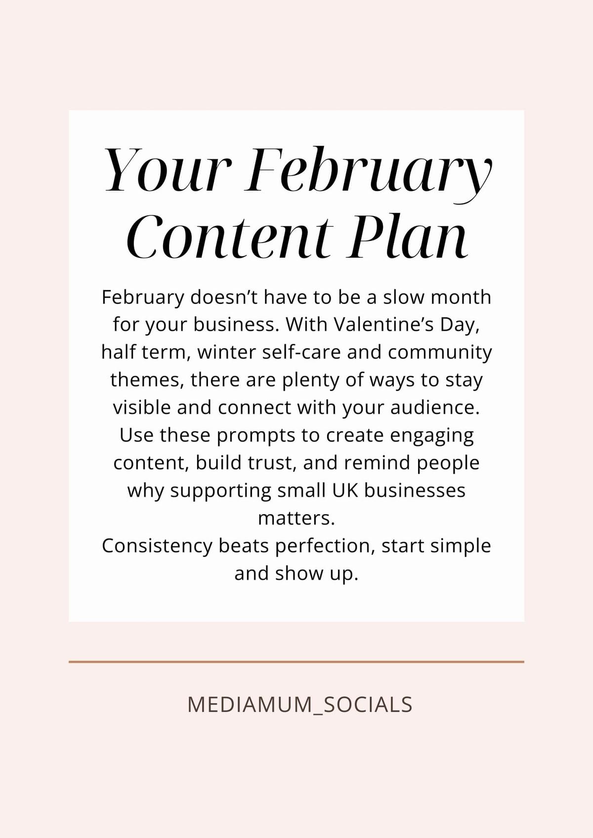 February content ideas