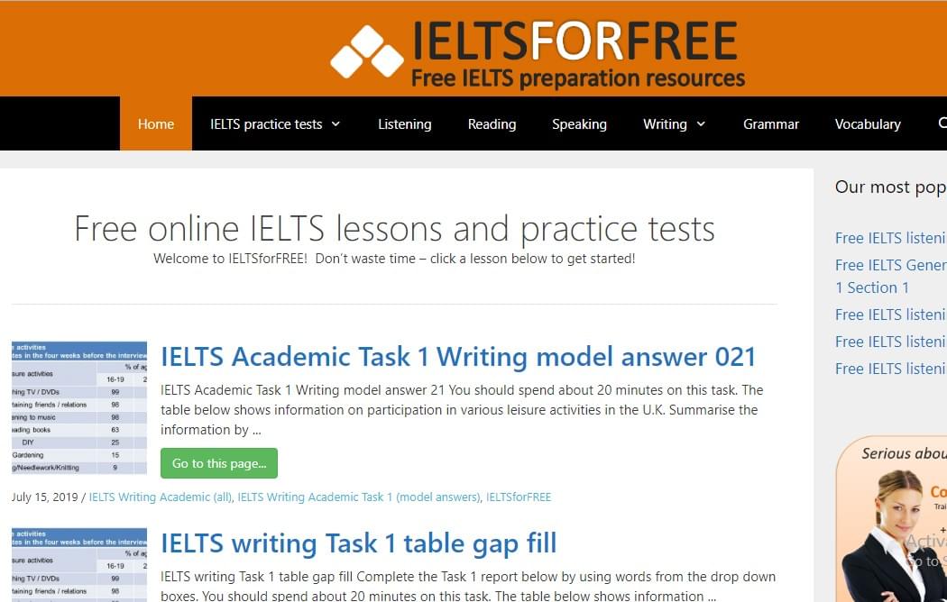 Website IELTS for Free Website IELTS for Free