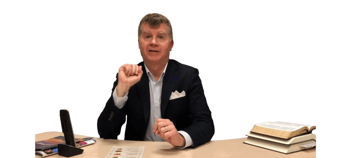 Character Dr. Kenneth, hand up, about to explain something Character Dr. Kenneth, hand up, about to explain something