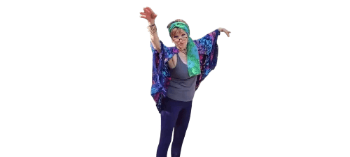 character Yinervah, mid yoga pose character Yinervah, mid yoga pose