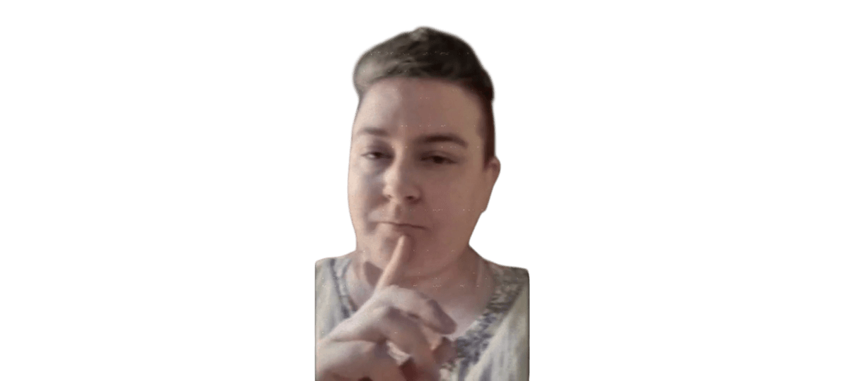 Character Rosie B, pondering Character Rosie B, pondering