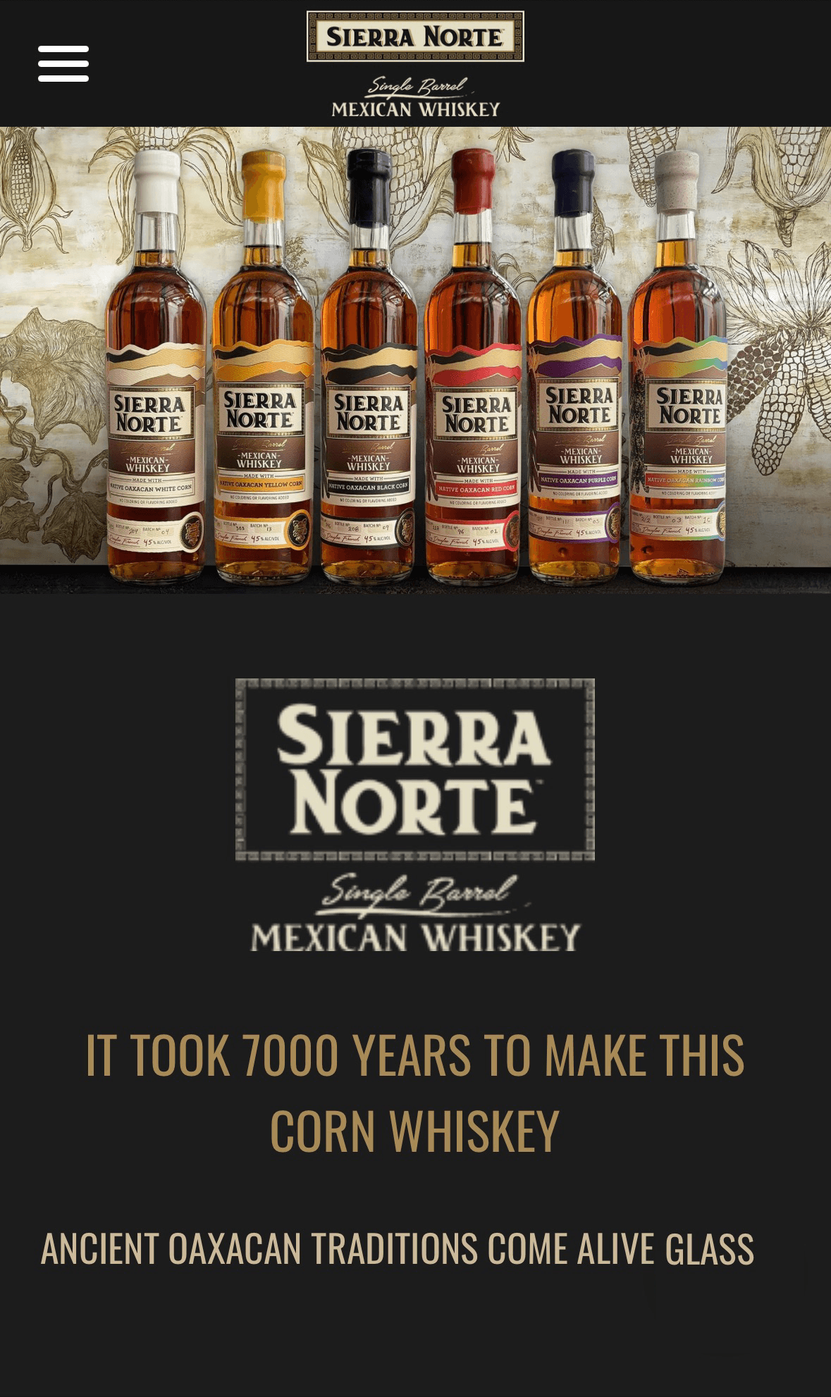 Sierra Norte Whiskey Website Sierra Norte Whiskey Website