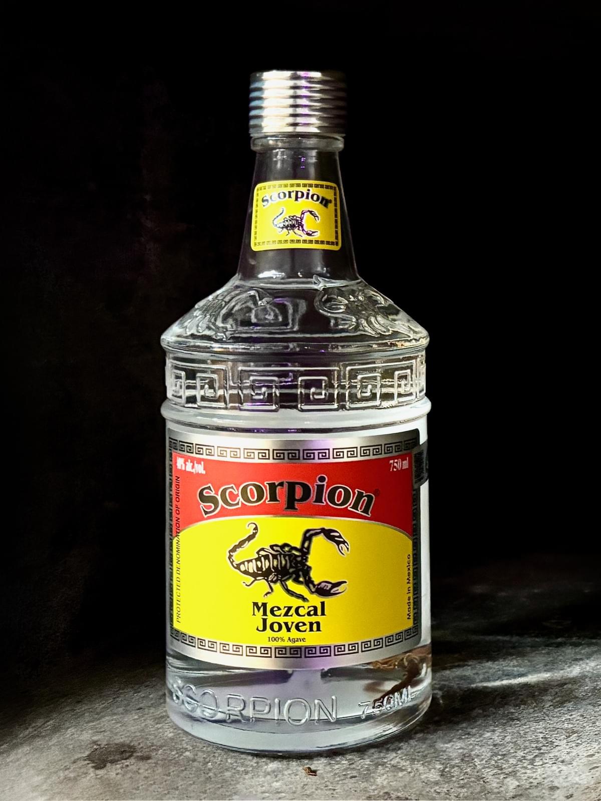 750mL bottle of Scorpion Mezcal Joven 100% Agave Espadin 750mL bottle of Scorpion Mezcal Joven 100% Agave Espadin