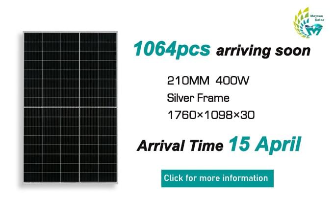 Produktspezifikationen der Maysun Solar 210MM 400W PV-Module Produktspezifikationen der Maysun Solar 210MM 400W PV-Module