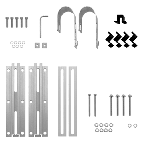 Sistema di montaggio per moduli fotovoltaici da balcone. Sistema di montaggio per moduli fotovoltaici da balcone.