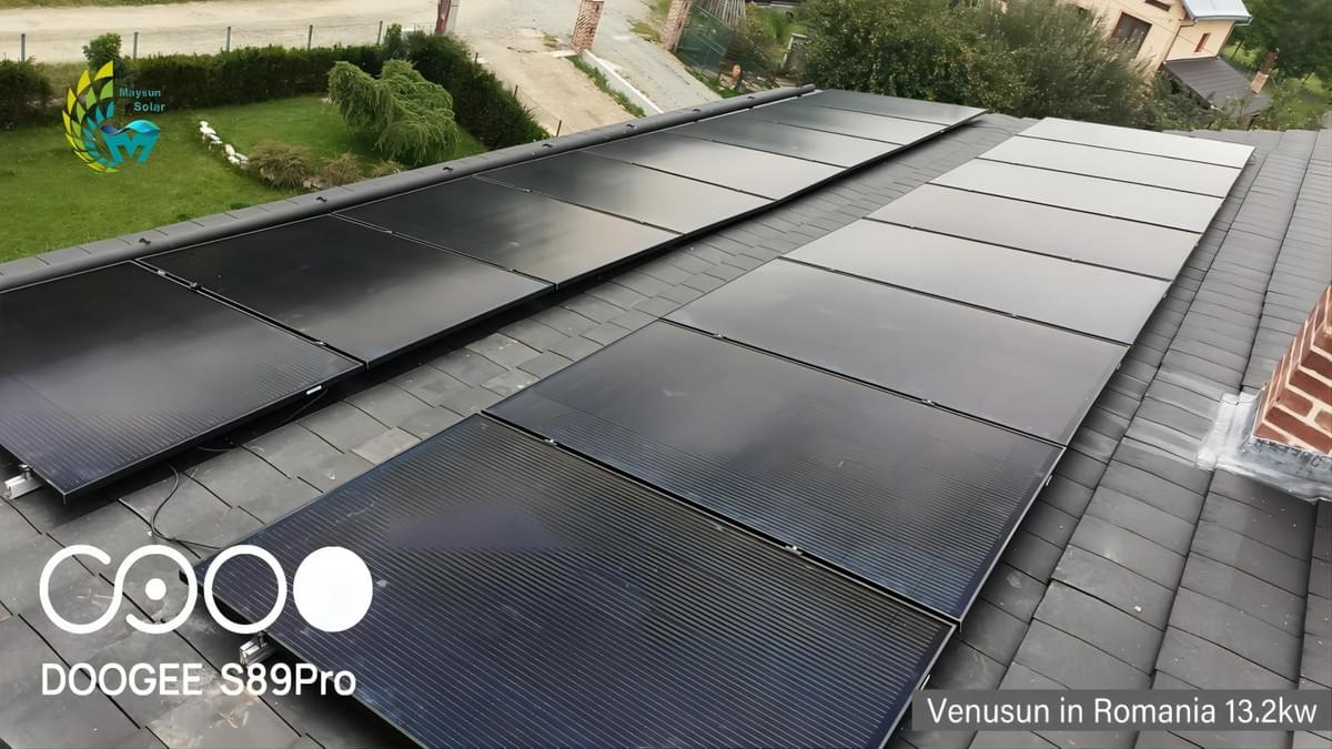 Venusun Monokrystaliczne panele fotowoltaiczne 390W - 410W Full black 210 mm PERC Venusun Monokrystaliczne panele fotowoltaiczne 390W - 410W Full black 210 mm PERC