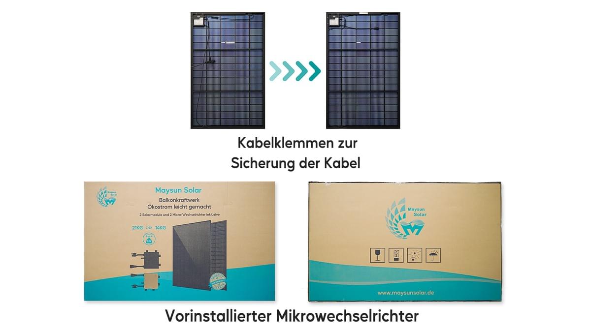 Maysun Solar Balkonkraftwerk MiniPV 800W Maysun Solar Balkonkraftwerk MiniPV 800W