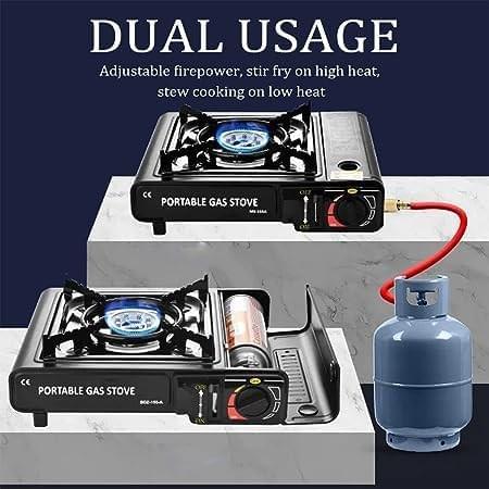Portable Gas Stove Gas Cooker with Automatic Ignition System & Overheating Protection