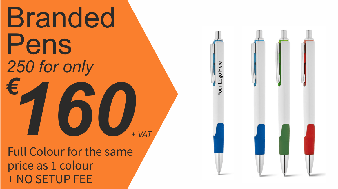 Branded pens are a fantastic cost effective method to increase your brand awareness and strategy. Perfect for trade shows or promotions and a great gift for your customers and staff. Branded pens are a fantastic cost effective method to increase your brand awareness and strategy. Perfect for trade shows or promotions and a great gift for your customers and staff.