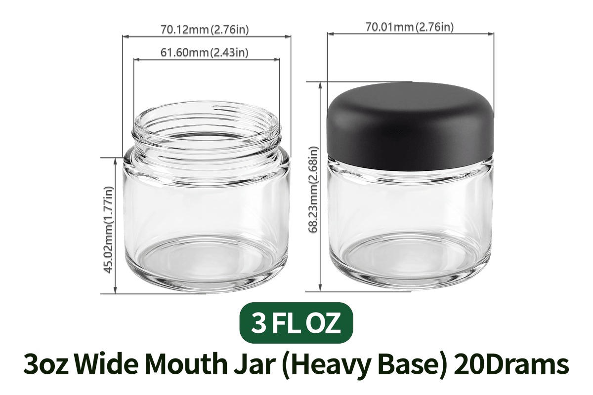 3oz Wide Mouth Jar (Heavy Base) 20Drams