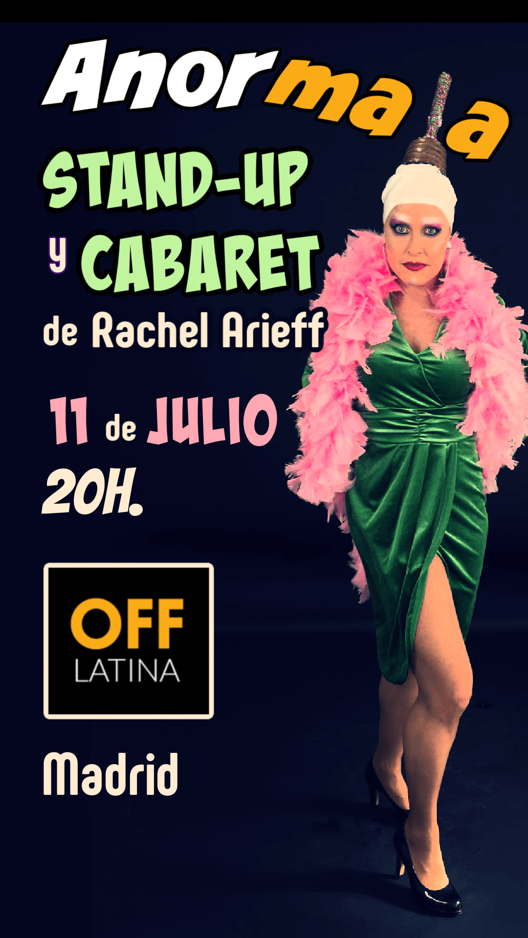 Información sobre los shows de Rachel en OFF Latina de Madrid Información sobre los shows de Rachel en OFF Latina de Madrid