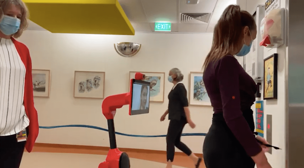 Grit, Robots4Good, Ohmni Telepresence Robot at Sydney Children's Hospital Grit, Robots4Good, Ohmni Telepresence Robot at Sydney Children's Hospital