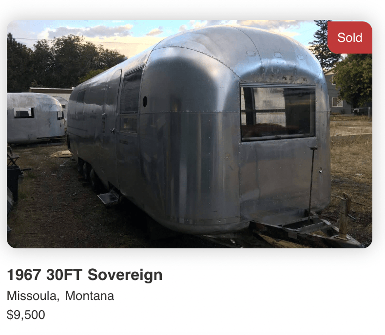 1967 Airstream Sovereign - 30 Ft - SOLD 1967 Airstream Sovereign - 30 Ft - SOLD