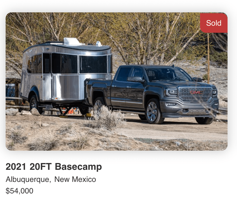 2021 Airstream BaseCamp - SOLD 2021 Airstream BaseCamp - SOLD