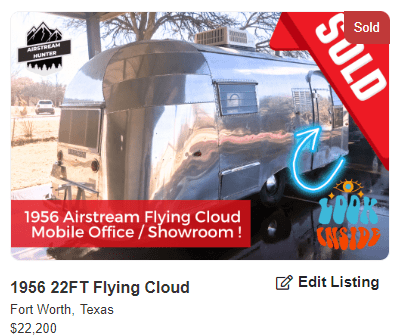 1956 Airstream Flying Cloud Mobile Office/Showroom 1956 Airstream Flying Cloud Mobile Office/Showroom