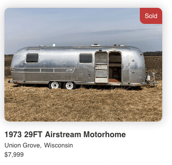 1973 AIRSTREAM AMBASSADOR - 29 FT. 1973 AIRSTREAM AMBASSADOR - 29 FT.