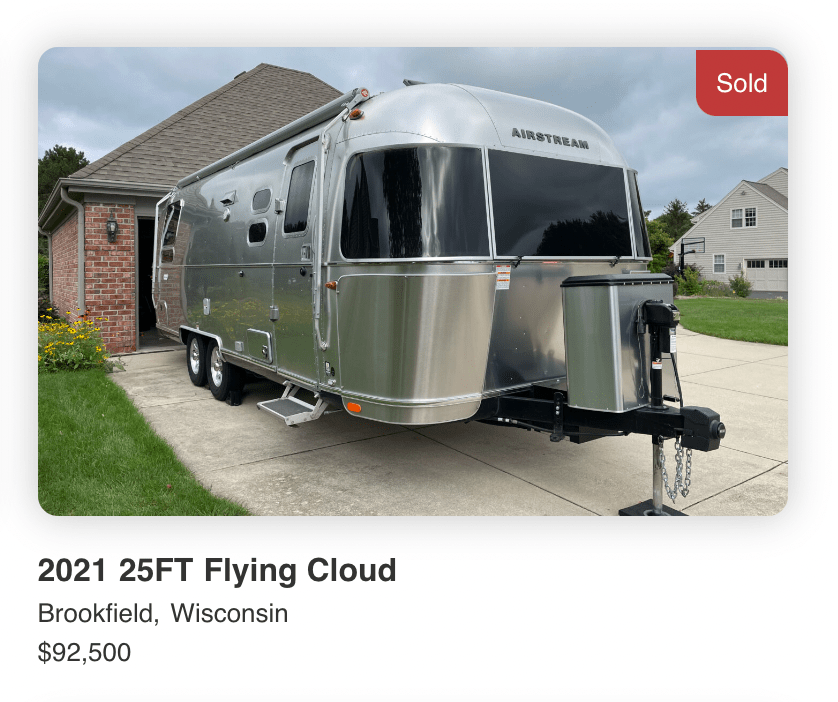 2021 AIRSTREAM FLYING CLOUD - SOLD 2021 AIRSTREAM FLYING CLOUD - SOLD