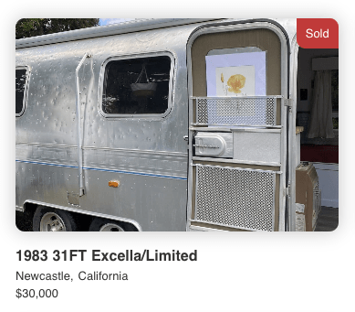 1983 AIRSTREAM Excella 31 - SOLD 1983 AIRSTREAM Excella 31 - SOLD
