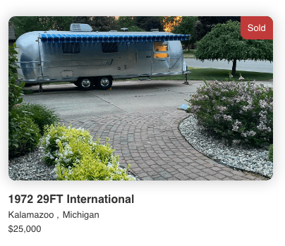 1972 AIRSTREAM INTERNATIONAL 29 1972 AIRSTREAM INTERNATIONAL 29