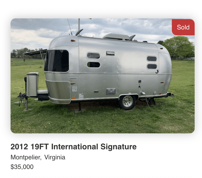 2012 Airstream Bambi - 19 Ft - SOLD 2012 Airstream Bambi - 19 Ft - SOLD
